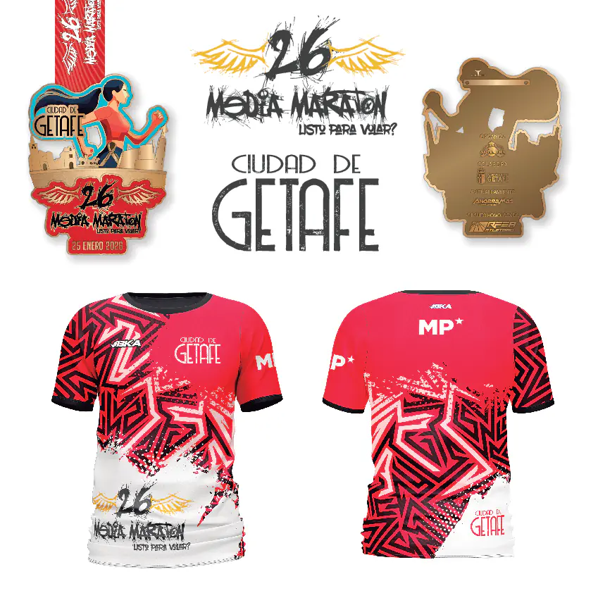 Bolsa del corredor 26 media maratón ciudad de Getafe