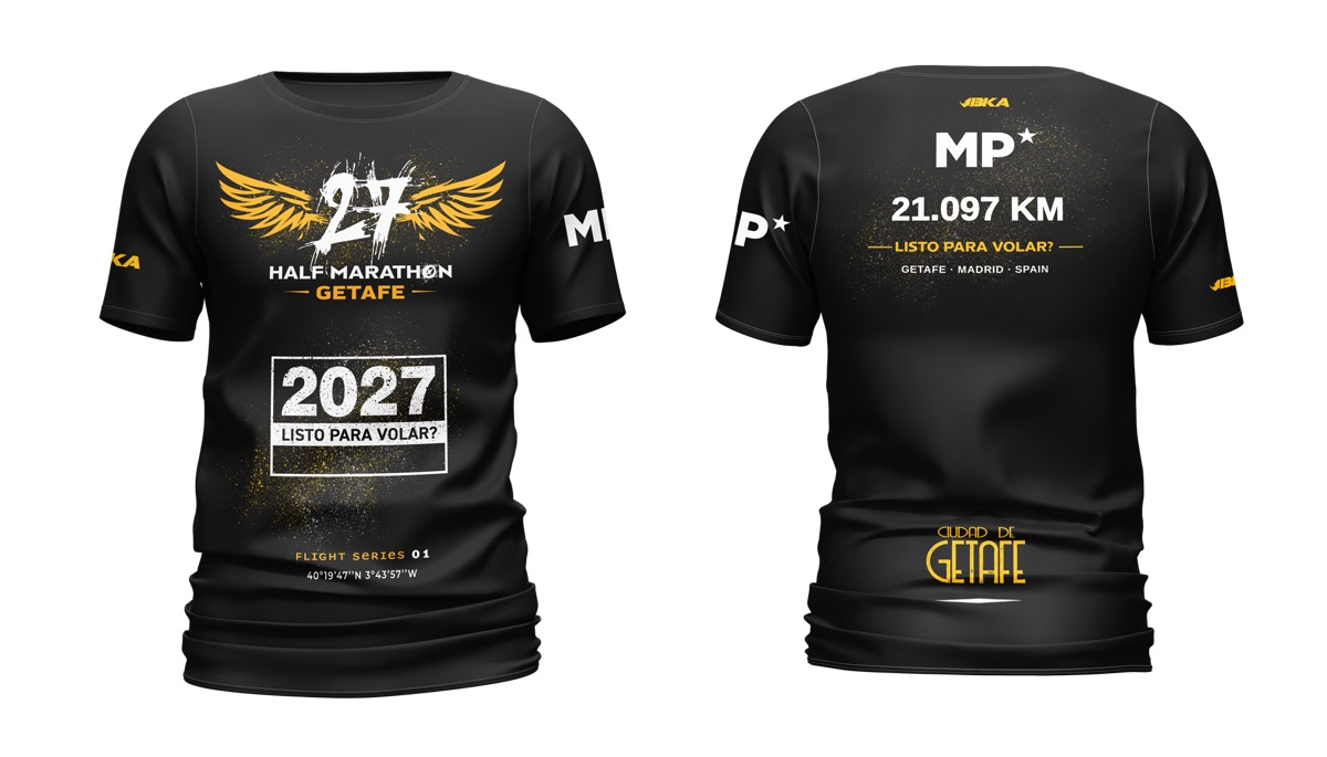 Camiseta oficial 2027 Media Maratón Ciudad de Getafe