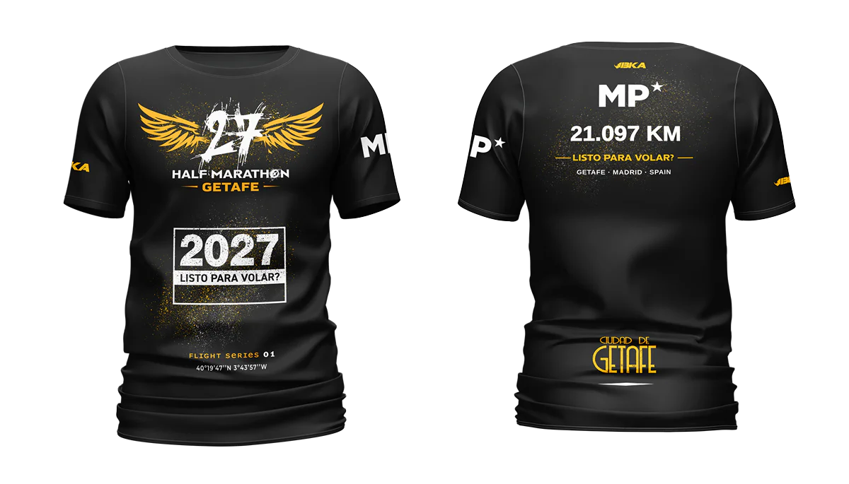 Camiseta oficial 2027 Media Maratón Ciudad de Getafe